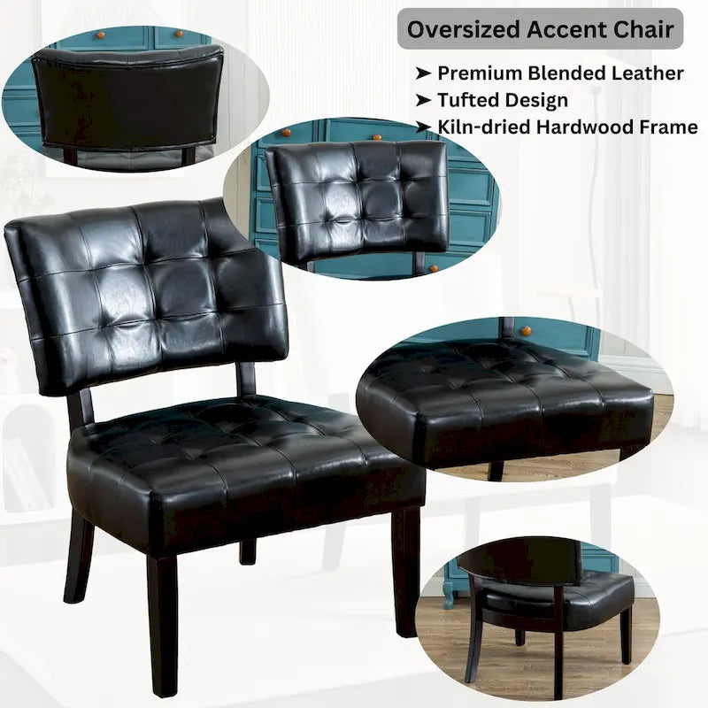 Porch & Den McRee Tufted Slipper Oversize Chair