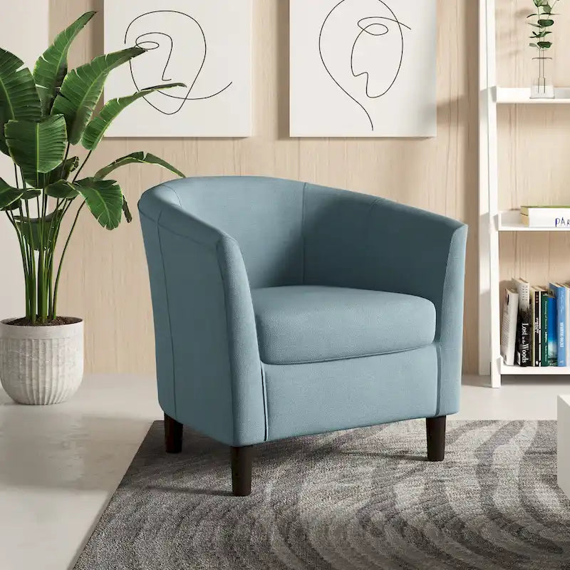 Sillas decorativas modernas tipo barril, sillón club acogedor