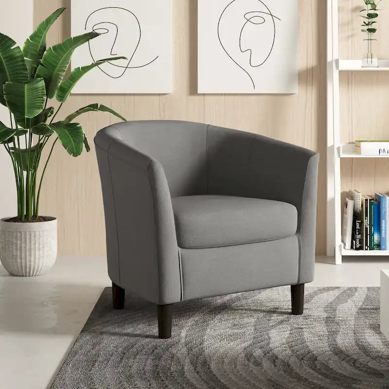 Sillas decorativas modernas tipo barril, sillón club acogedor