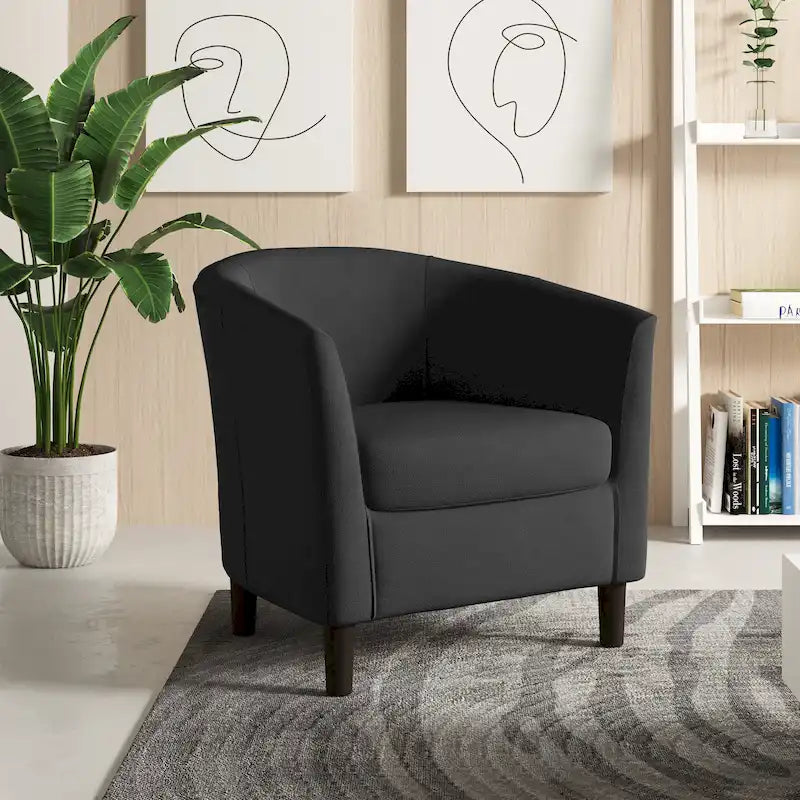 Sillas decorativas modernas tipo barril, sillón club acogedor