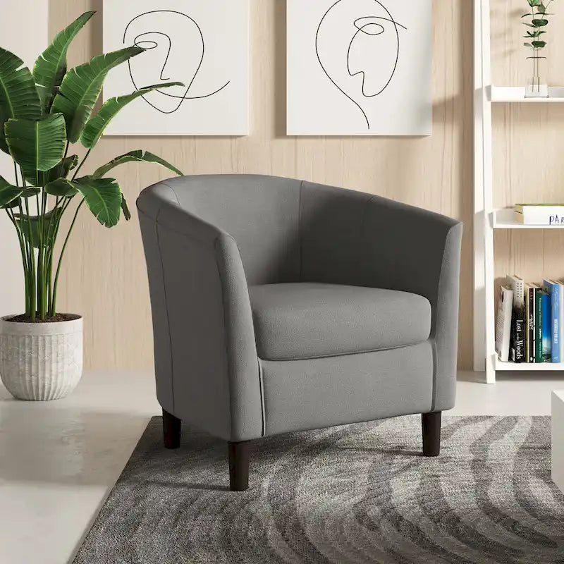 Moderne kuipvormige accentstoelen, comfortabele fauteuils en clubstoelen