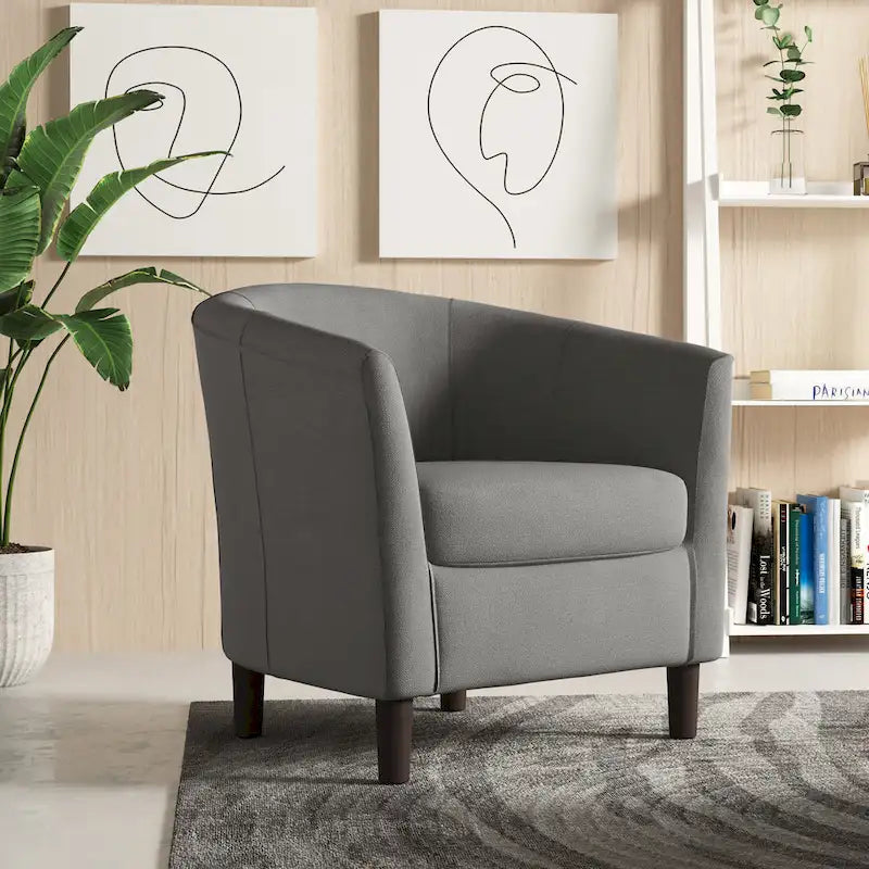 Moderne kuipvormige accentstoelen, comfortabele fauteuils en clubstoelen