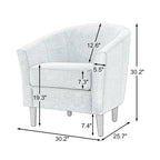Moderne kuipvormige accentstoelen, comfortabele fauteuils en clubstoelen