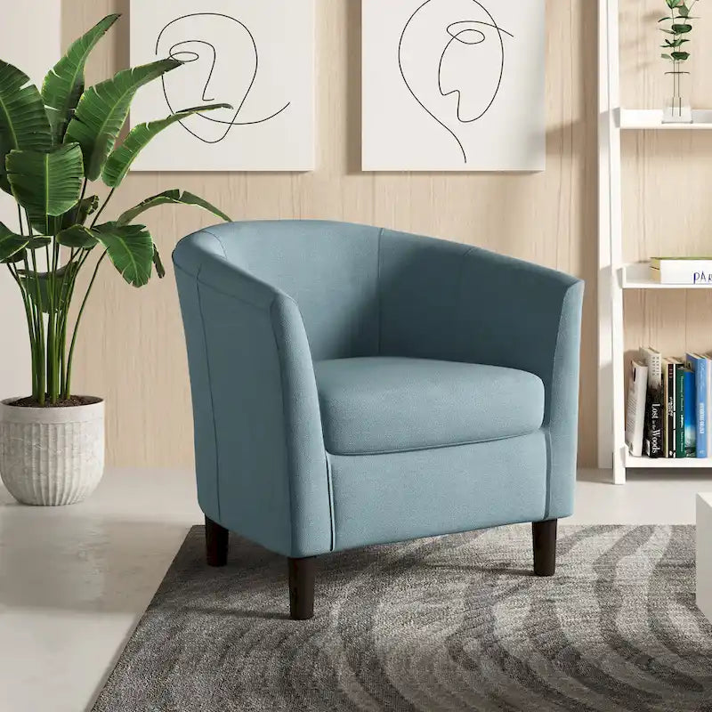 Moderne kuipvormige accentstoelen, comfortabele fauteuils en clubstoelen