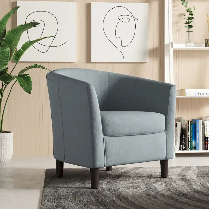 Moderne kuipvormige accentstoelen, comfortabele fauteuils en clubstoelen