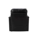 Rita Classic Genuine Leather Swivel Armchair With Nailhead Trims By HULALA HOME