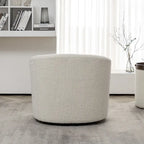 KINWELL 34 W gepolsterter Bouclé-Drehsessel in Fassform