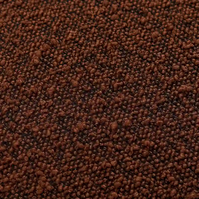 KINWELL 34 W gepolsterter Bouclé-Drehsessel in Fassform