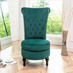 Gosser 20 Wide Velvet High Back Vanity Chair