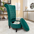 Gosser 20 Wide Velvet High Back Vanity Chair