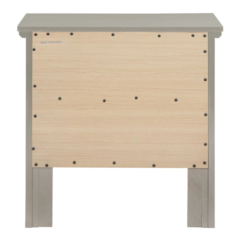 Übergangsdesign-Nachttisch aus Holz mit 2 Schubladen