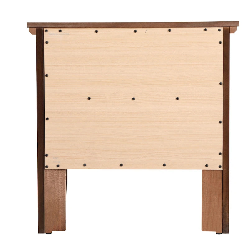 Übergangsdesign-Nachttisch aus Holz mit 2 Schubladen