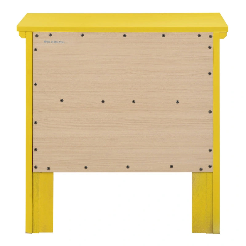 Übergangsdesign-Nachttisch aus Holz mit 2 Schubladen