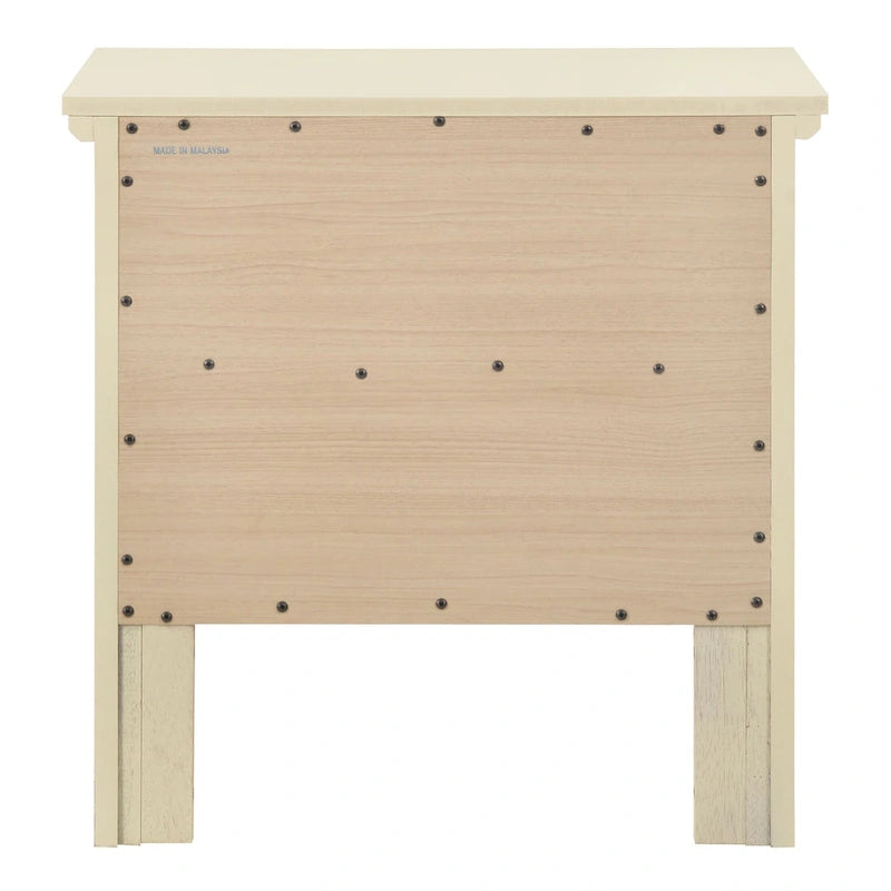 Übergangsdesign-Nachttisch aus Holz mit 2 Schubladen