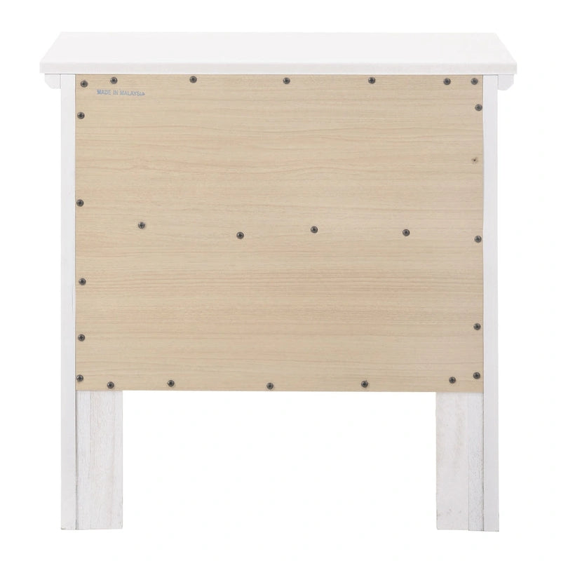 Übergangsdesign-Nachttisch aus Holz mit 2 Schubladen