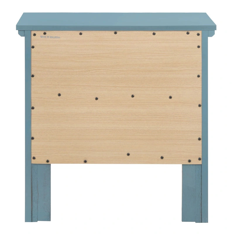 Übergangsdesign-Nachttisch aus Holz mit 2 Schubladen