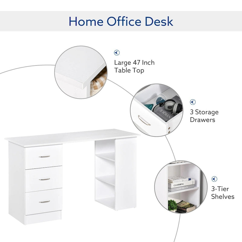 47-Zoll-Computerschreibtisch für das moderne Homeoffice