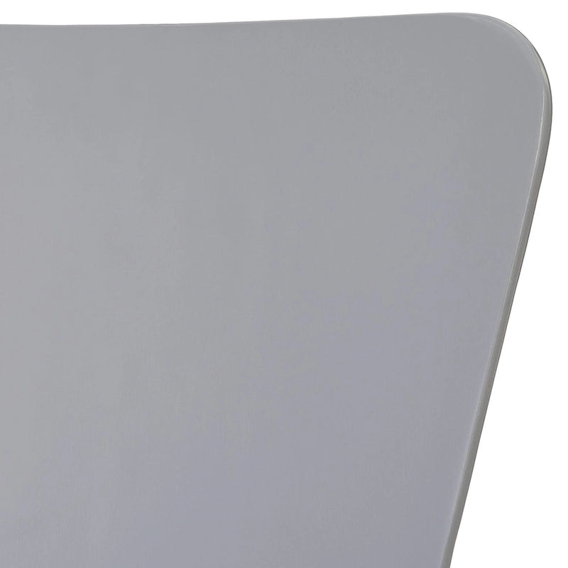 Retro Chrome Chair with Hourglass Curved Back and Bentwood Frame