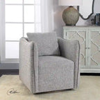 Uttermost Corben Weathered Grey Swivel Chair