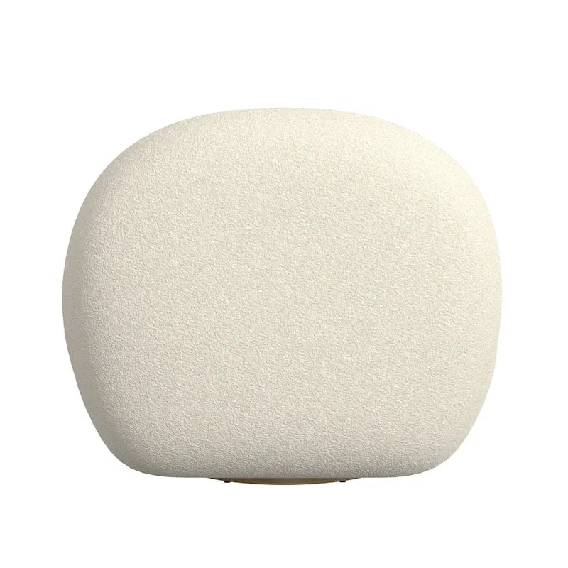 HomePop armloze Cloud-draaistoel - witte sherpa