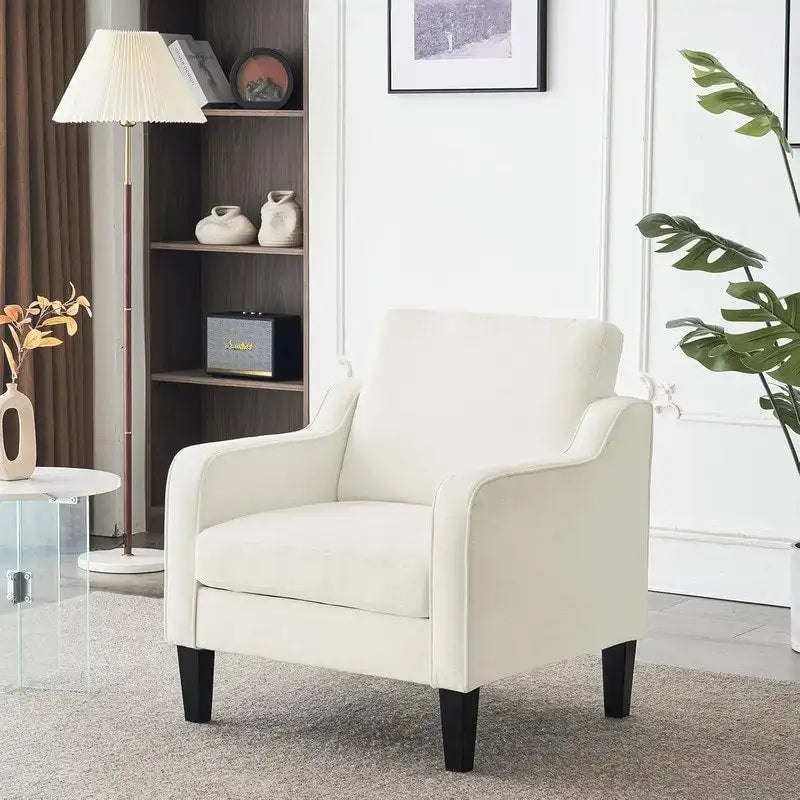Sillón decorativo moderno de tela VINGLI de estilo de mediados de siglo
