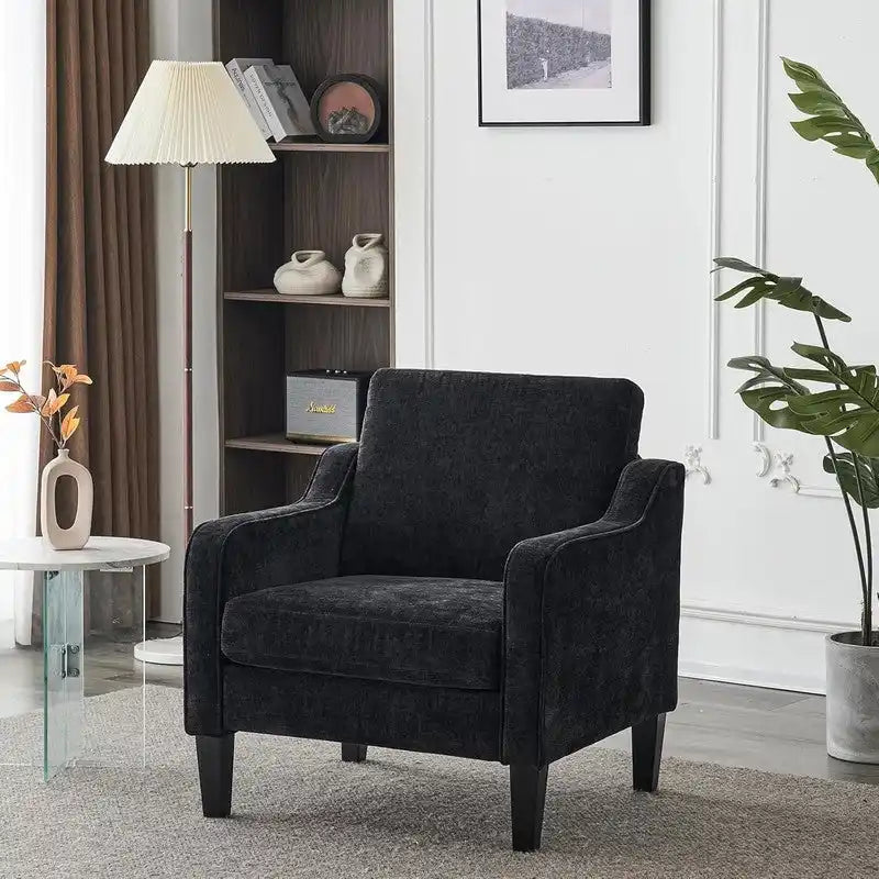 Sillón decorativo moderno de tela VINGLI de estilo de mediados de siglo