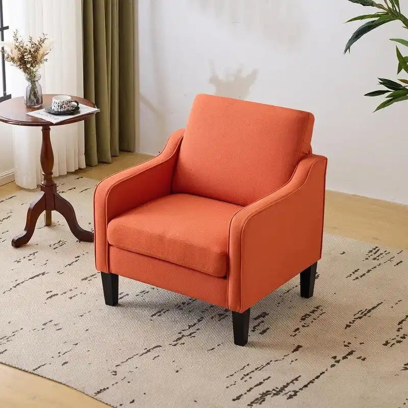 Sillón decorativo moderno de tela VINGLI de estilo de mediados de siglo