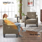 VINGLI modern, századközepi stílusú szövetből készült hangsúlyos fotel
