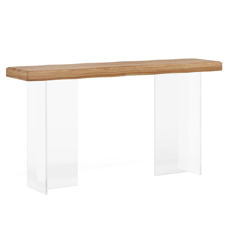 47-Inch Console Sofa Hall Table with Acrylic Legs for Entryway, Hallway