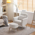 Teilzerlegter Einsitzer mit goldfarbenen Füßen und Pedalen, gemütlicher Flanell-Sessel für den Innenbereich, Beige