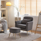 Teilzerlegter Einsitzer mit goldfarbenen Füßen und Pedalen, gemütlicher Flanell-Sessel für den Innenbereich, Beige
