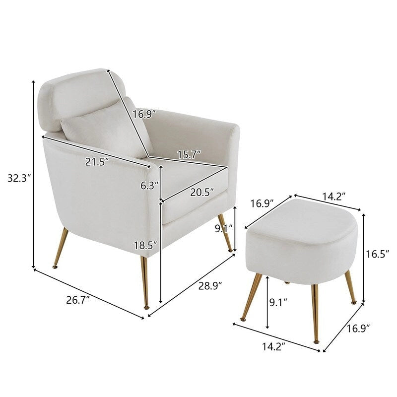 Teilzerlegter Einsitzer mit goldfarbenen Füßen und Pedalen, gemütlicher Flanell-Sessel für den Innenbereich, Beige