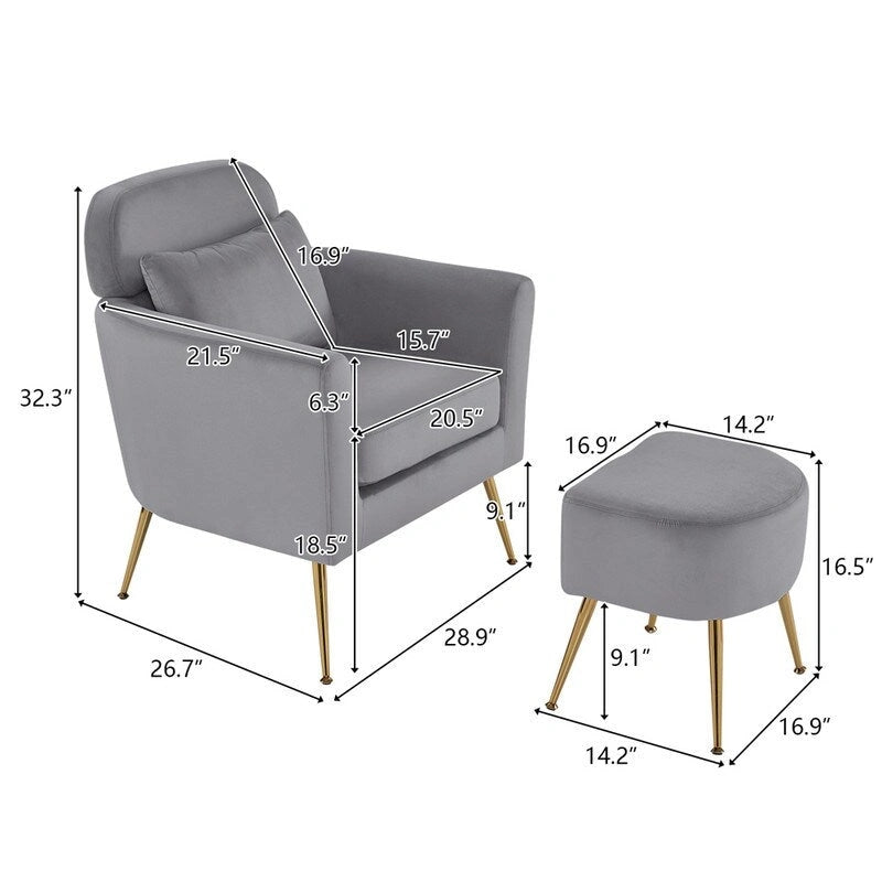 Teilzerlegter Einsitzer mit goldfarbenen Füßen und Pedalen, gemütlicher Flanell-Sessel für den Innenbereich, Beige