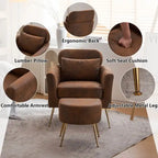 Teilzerlegter Einsitzer mit goldfarbenen Füßen und Pedalen, gemütlicher Flanell-Sessel für den Innenbereich, Beige