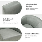 Althea Modern Genuine Leather Swivel Barrel Chair with Solid Wood Base Set of 2 By HULALA HOME