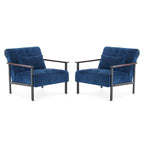 MCombo set of 2 Modern Accent, Ergonomics Lounge Chair for Living Room, Chenille, HQ417