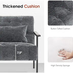 MCombo set of 2 Modern Accent, Ergonomics Lounge Chair for Living Room, Chenille, HQ417