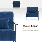 MCombo set of 2 Modern Accent, Ergonomics Lounge Chair for Living Room, Chenille, HQ417