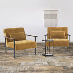 MCombo set of 2 Modern Accent, Ergonomics Lounge Chair for Living Room, Chenille, HQ417