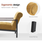 MCombo set of 2 Modern Accent, Ergonomics Lounge Chair for Living Room, Chenille, HQ417