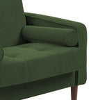 2er-Pack moderne Breitarmstühle aus Cord mit Nackenkissen