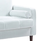 2er-Pack moderne Breitarmstühle aus Cord mit Nackenkissen