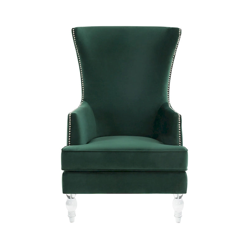 Sillón moderno con respaldo alto y alas Cath de SAFAVIEH Couture — 29Wx32Dx45H