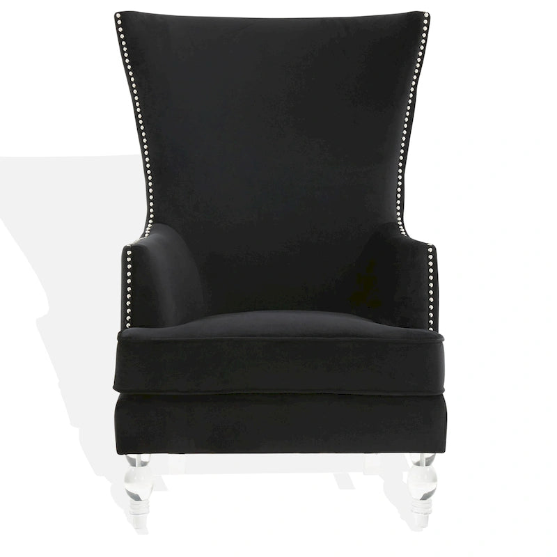 Sillón moderno con respaldo alto y alas Cath de SAFAVIEH Couture — 29Wx32Dx45H