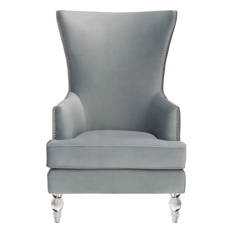 Sillón moderno con respaldo alto y alas Cath de SAFAVIEH Couture — 29Wx32Dx45H