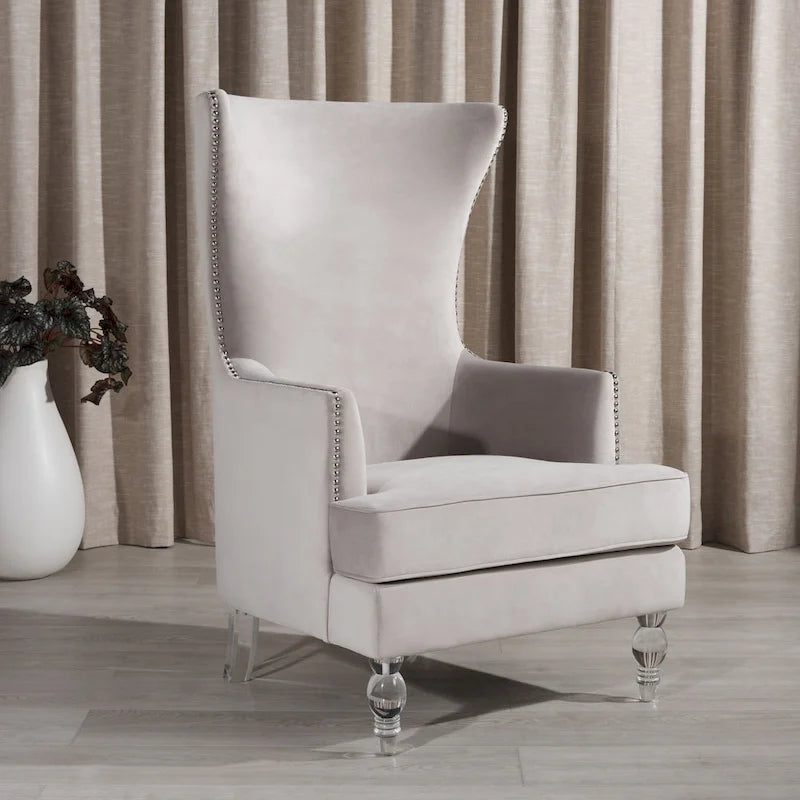 SAFAVIEH Couture Cath modern yüksek sırtlı koltuk - 29Wx32Dx45H