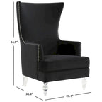 SAFAVIEH Couture Cath modern yüksek sırtlı koltuk - 29Wx32Dx45H