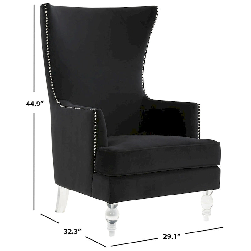 SAFAVIEH Couture Cath modern yüksek sırtlı koltuk - 29Wx32Dx45H