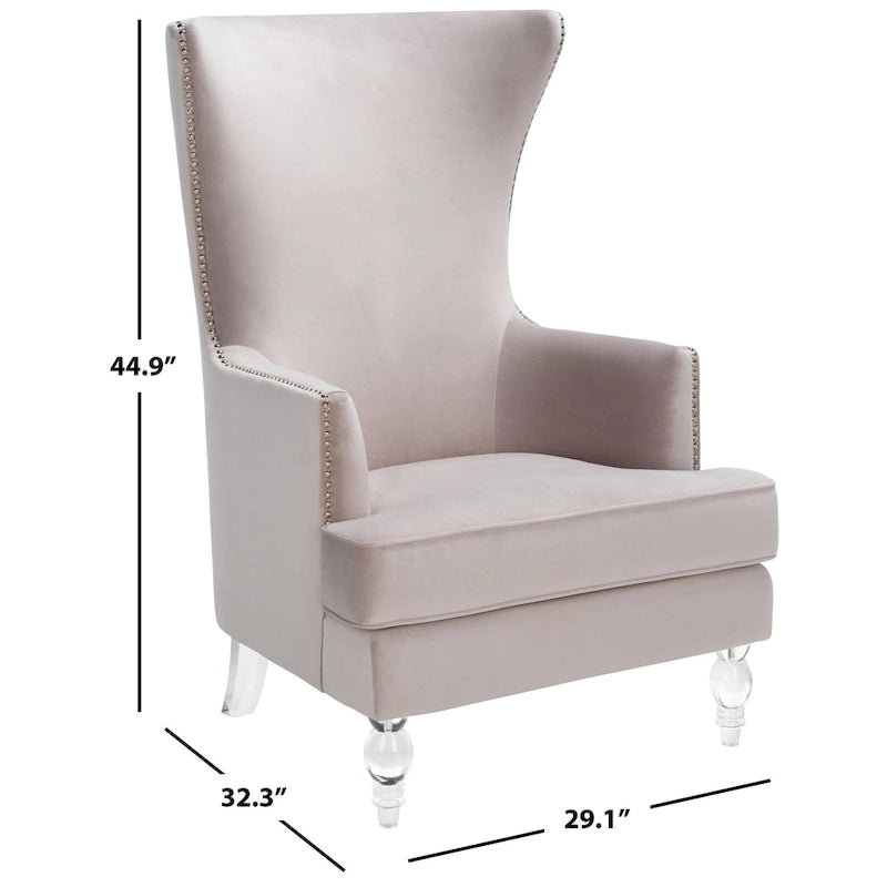 SAFAVIEH Couture Cath modern yüksek sırtlı koltuk - 29Wx32Dx45H