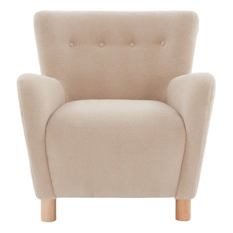 Sillón decorativo de borreguillo sintético SAFAVIEH Couture Zornitza - 31 In W x 27 In D x 33 In H - 31Wx27Dx33H